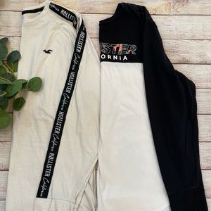 2 Mens Hollister long sleeve tees in an XL. VGUC